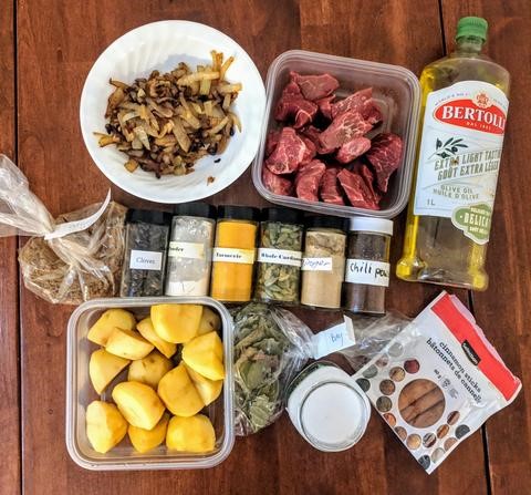 Bangladesh beef curry ingredients