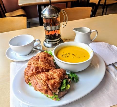 Lobster roll, The Infusion Tea Room, Saint John, New Brunswick