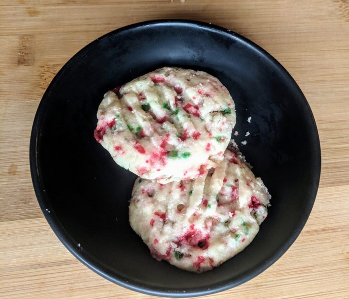 candy cane shortbread