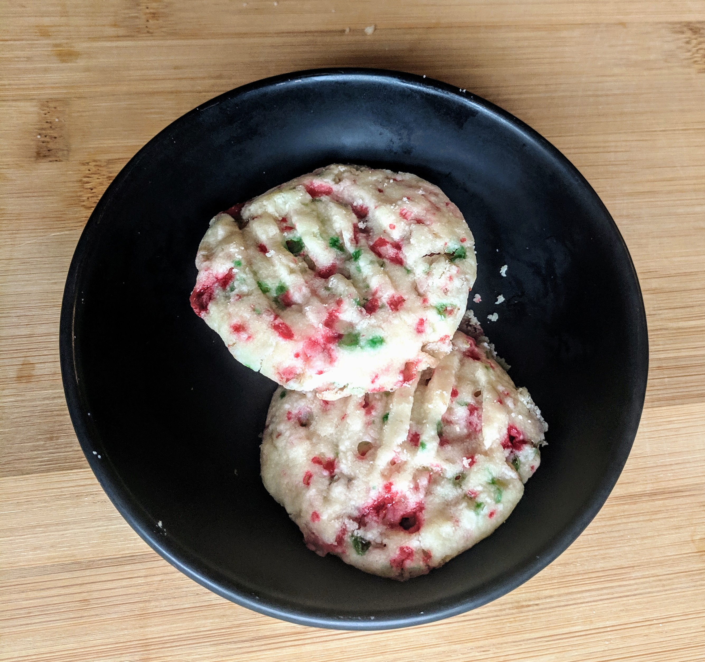 candy cane shortbread