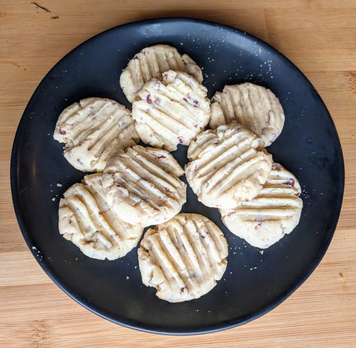maple bacon shortbread