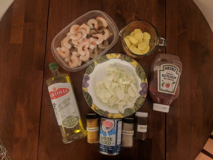 Bangladesh shrimp curry with coconut milk recipe