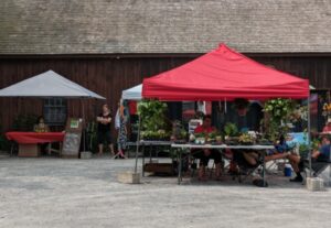 Vendors at the manotick farmers market