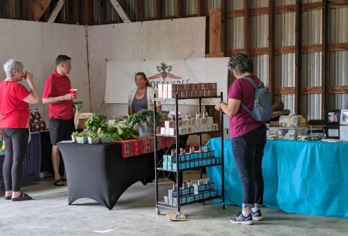 tea addic stall at north gower farmers market