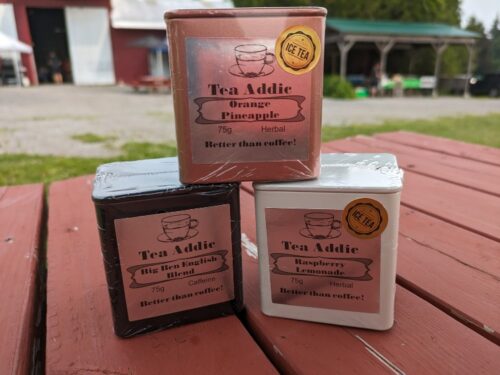 Three tins of tea from the tea addic